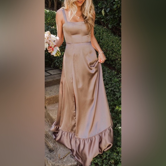 Show me your mumu Clarissa Corset Dress in dune size small - Picture 2 of 8